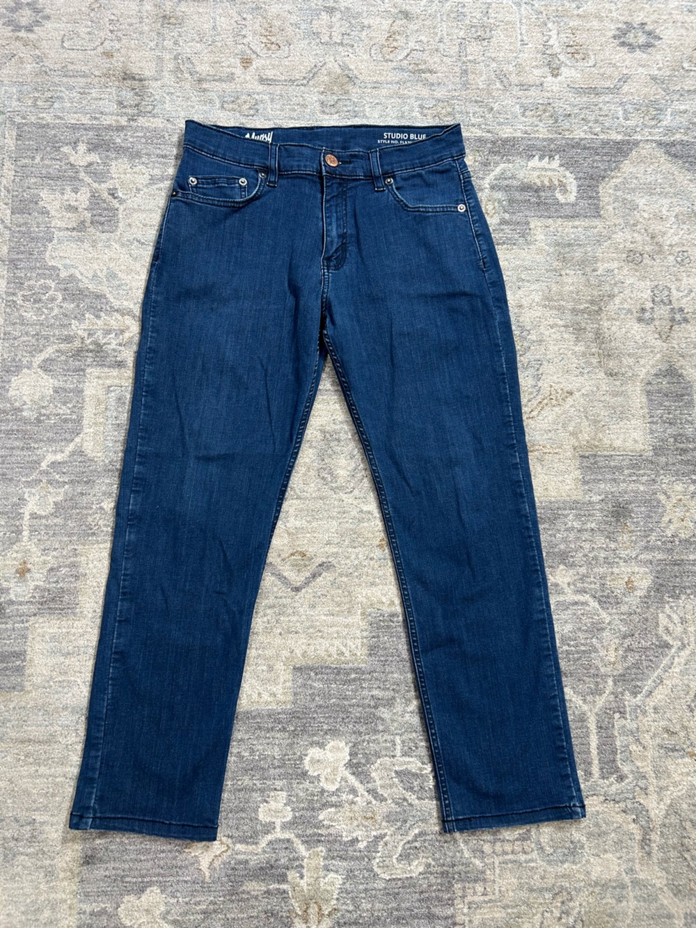 Mugsy Jeans Men’s 31x30 Studio Blue Stretch Slim Jeans Dark Wash